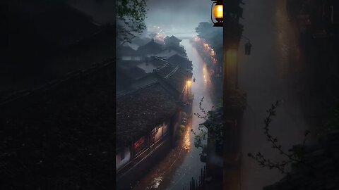 睡眠辅助：雨声冥想，深度睡眠更轻松睡眠环境中的自然声音、雨声，静音和放松音乐利用雨声缓解压力和促进睡眠ASMR#shorts #rain #rainsounds #sleep #shortsvideo