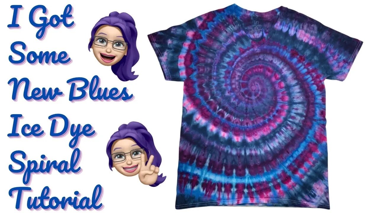 Tie-Dye Designs: Beautiful New Blues & Purples Ice Dye Spiral