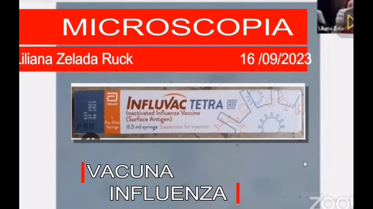 Análisis microscopía de Influvax para la influenza Chile 🇨🇱🇨🇱🌎🌎🌎💉💉💉☠️☠️ |Dra. Liliana Zelada