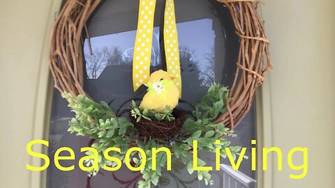 Spring Decorating wreath making and Surprise Art Up Cycle