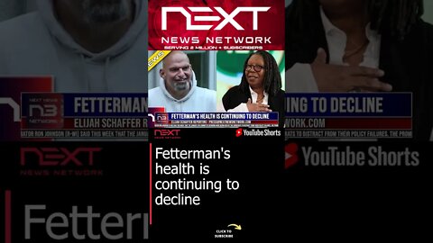 Fetterman's health is continuing to decline #shorts