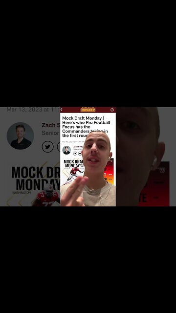 Should the Commanders take Paris Johnson Jr (LT- Ohio State) in the Draft? #shorts #nfl #mockdraft