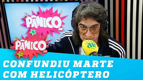 Patrick Maia está estudando astronomia... e confundiu Marte com helicóptero