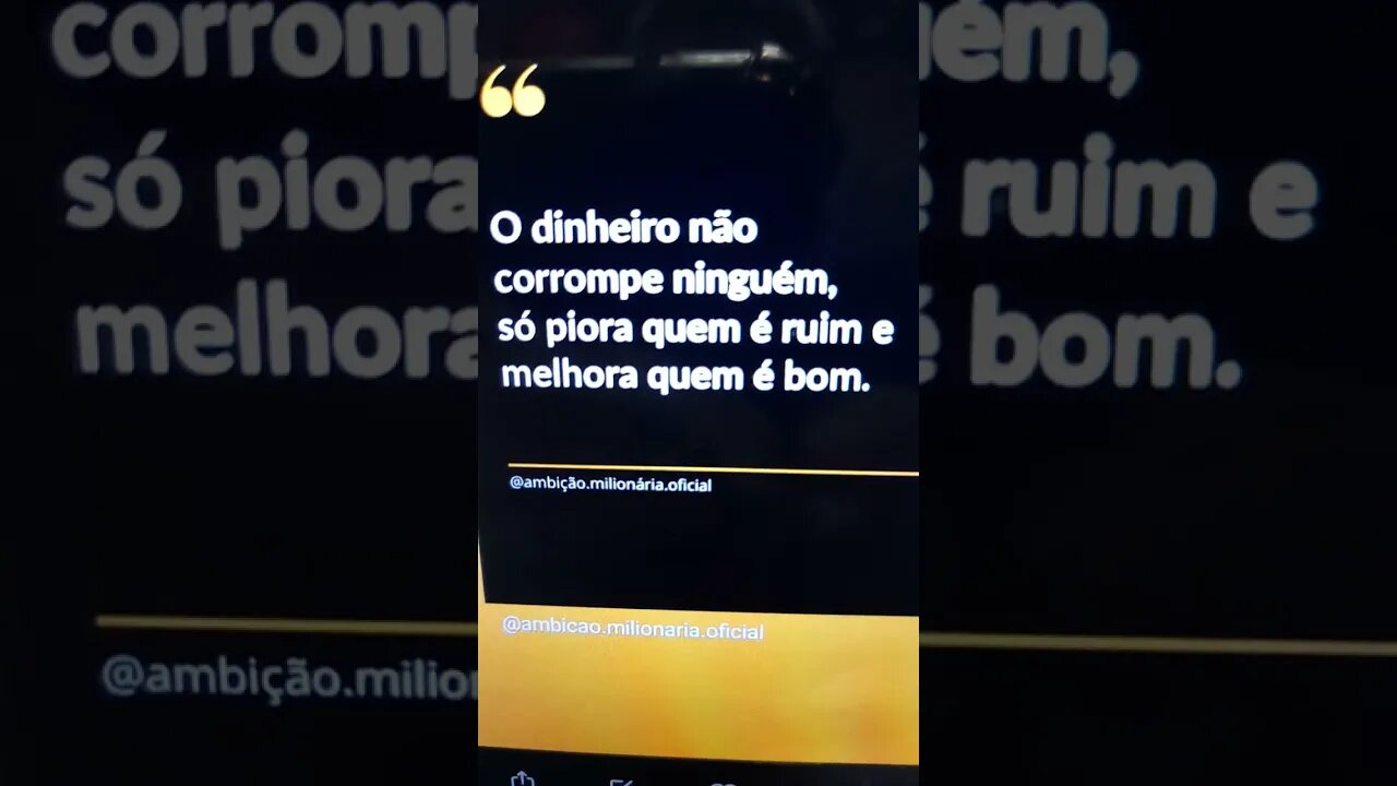 O dinheiro