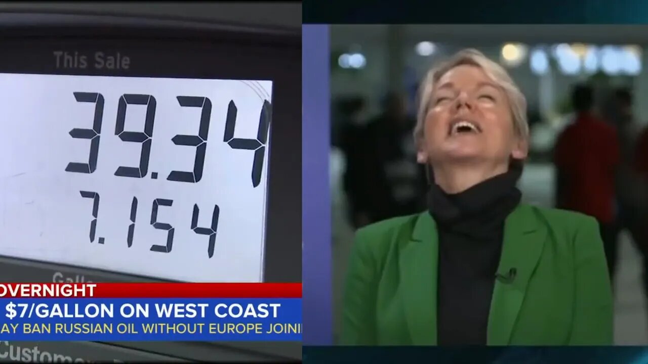 Energy Secretary Jennifer Granholm LAUGHING at GA$ PR$CES