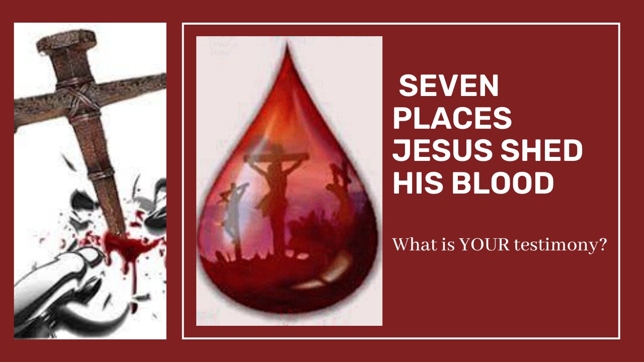 SEVEN PLACES JESUS SHED HIS BLOOD - what is YOUR testimony?