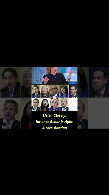 Even a broken clock like Joy Behar is right twice a day