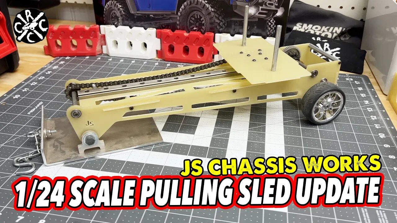 1/24 Scale JS Chassis Works Pulling Sled Update