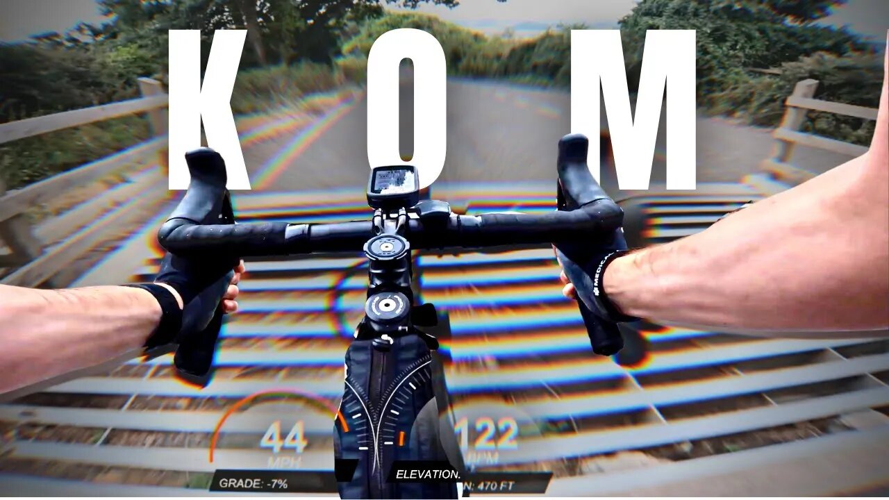 FAST STRAVA KOM HUNT GoPro POV "That Was Fast!" Minehead North Hill Cycling Strava Segment.