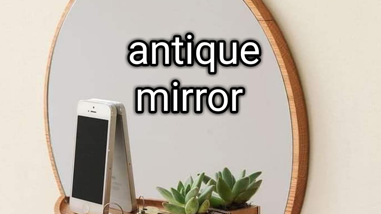 Antique mirror frame