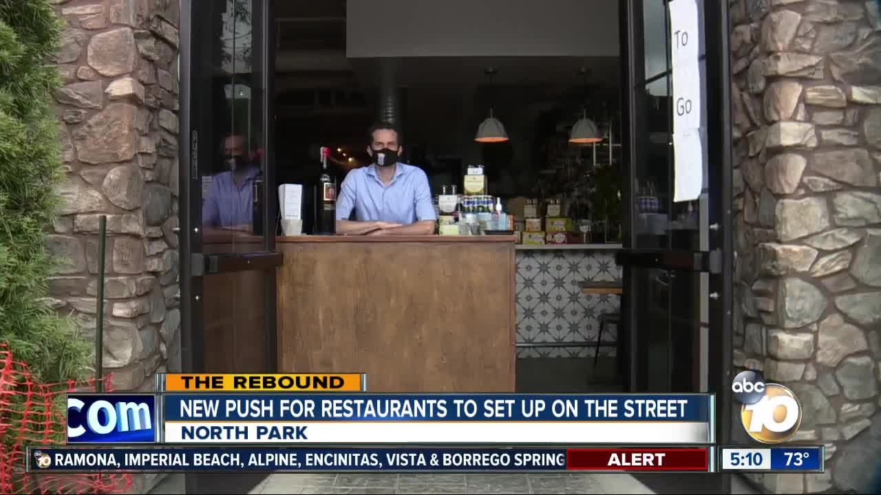 New push for restaurants to set up on the street