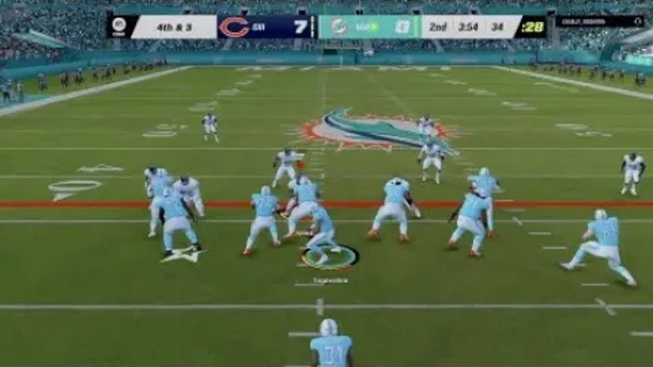 Chicago Bears vs. Miami dolphins calls quit