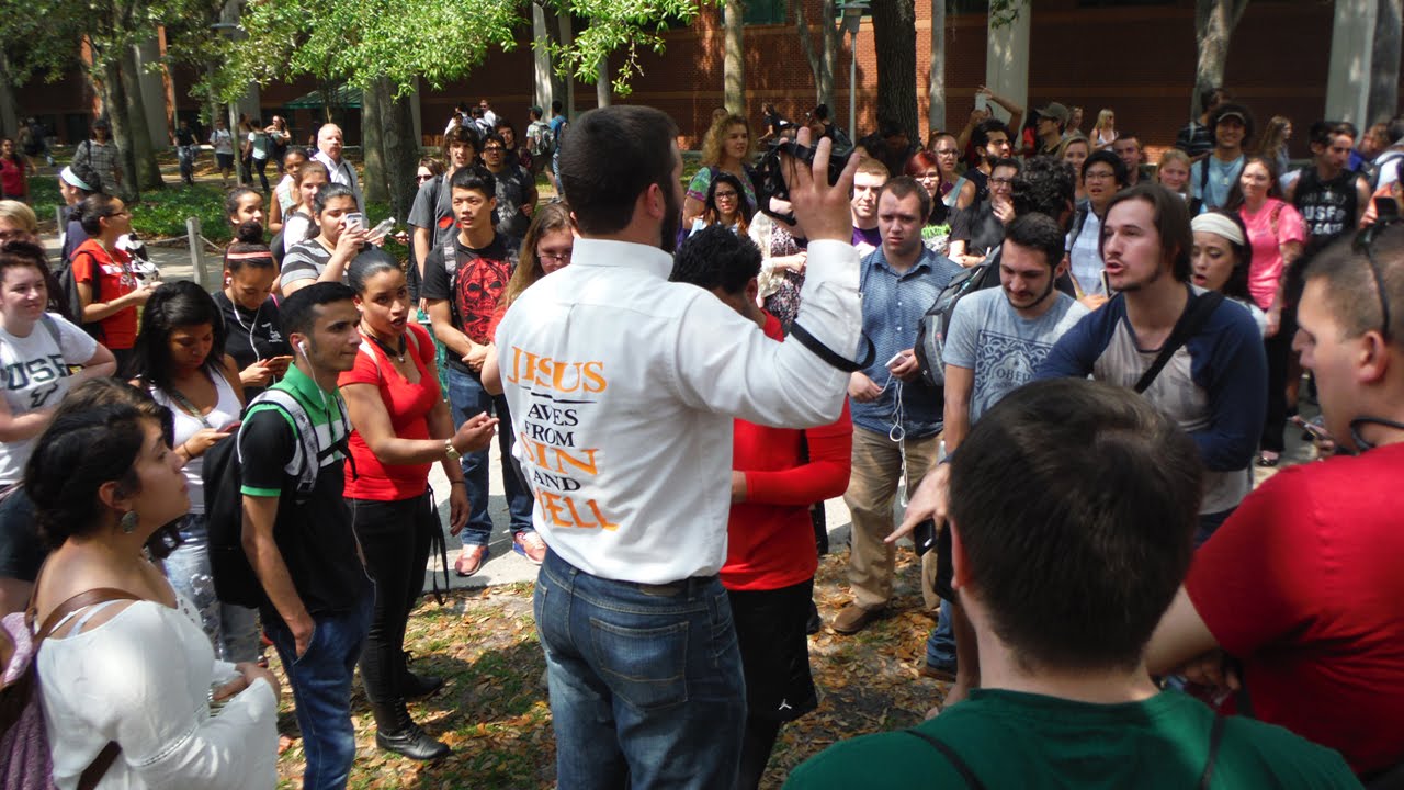 The University of South Florida Is FULL OF SINNERS! | Open Air Preaching | Kerrigan Skelly