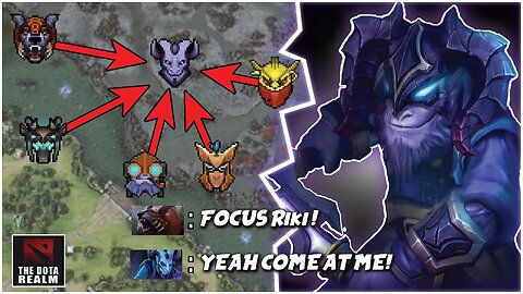 Riki Unstoppable Rampage in Dota 2!