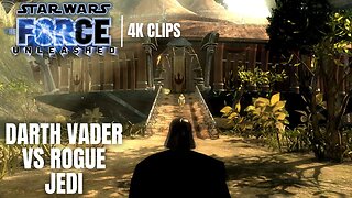 Darth Vader Vs Rogue Jedi Boss Fight | Star Wars: The Force Unleashed 4K Clips