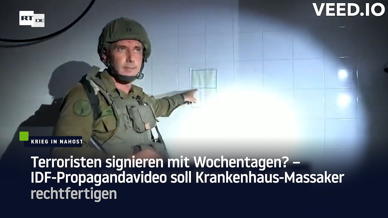 Terroristen signieren mit Wochentagen? – IDF-Propagandavideo soll Krankenhaus-Massaker rechtfertigen