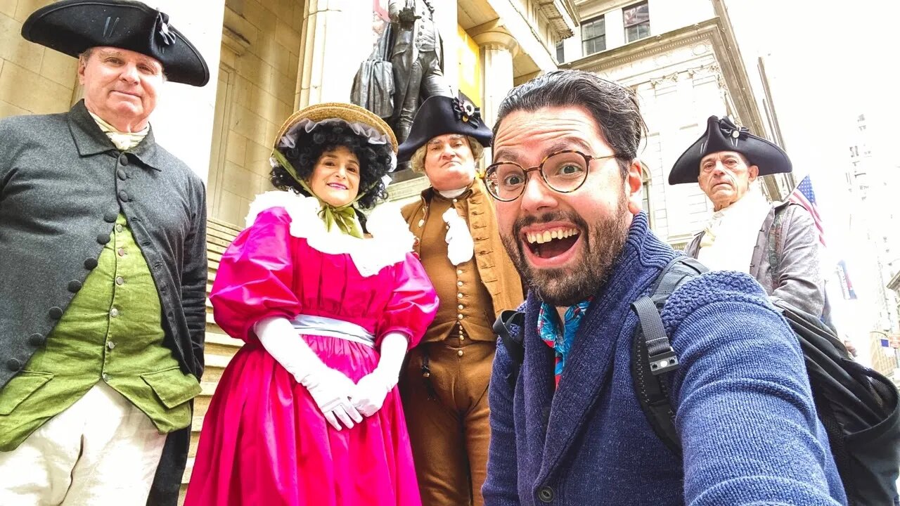 George Washington's New York City Tour (with @Patriot Tours NYC) 🇺🇸