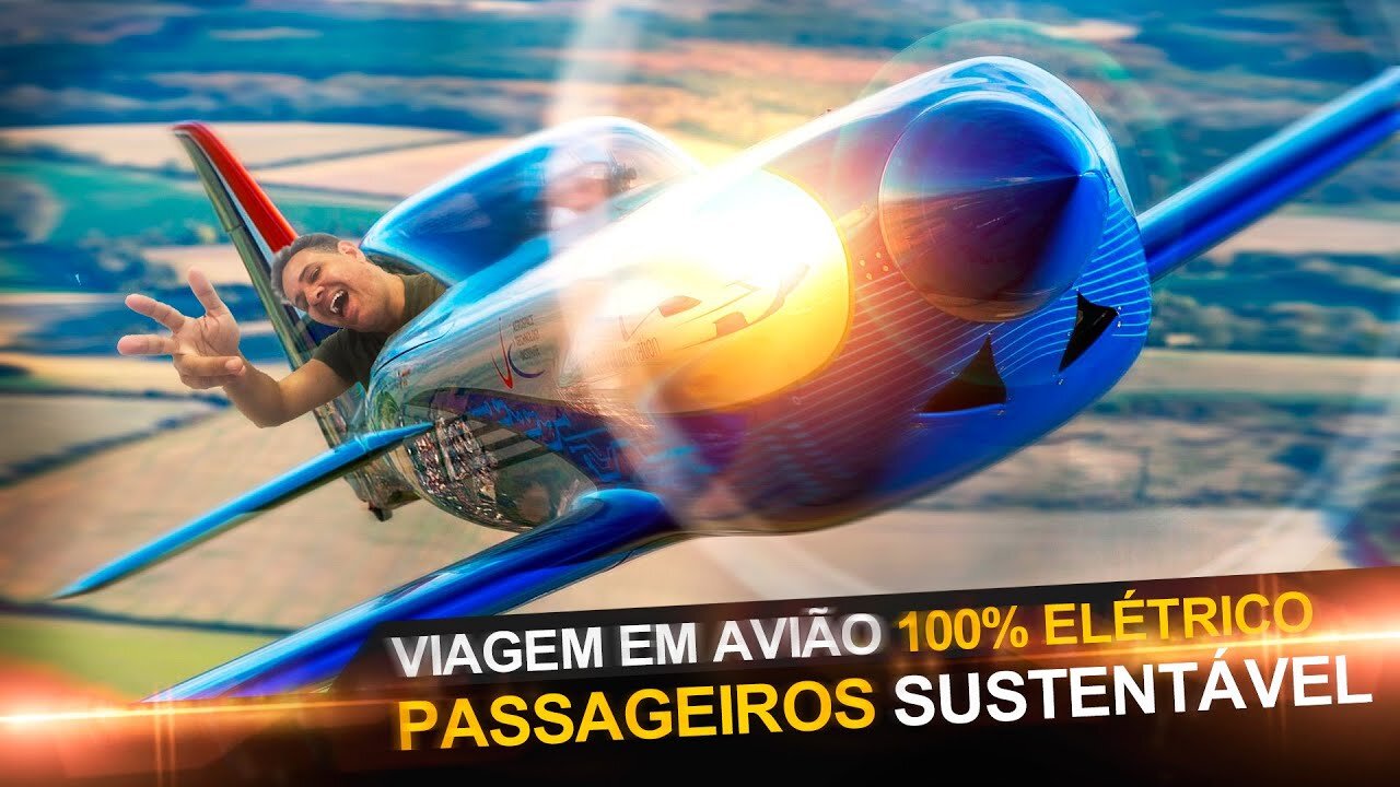 VIAGEM EM AVIÃO 100% ELÉTRICO E SUSTENTÁVEL 🔥 O FUTURO JÁ CHEGOU! #sustentabilidadeambiental