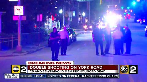 Two dead in double shooting on York Road