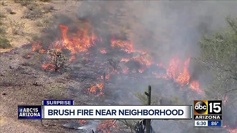 Dove Fire burning in far northwest Valley at 100 acres