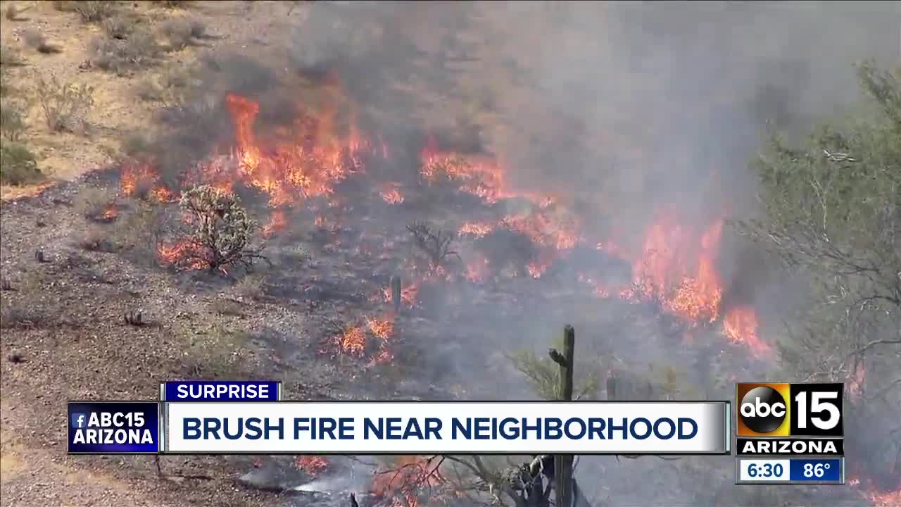 Dove Fire burning in far northwest Valley at 100 acres