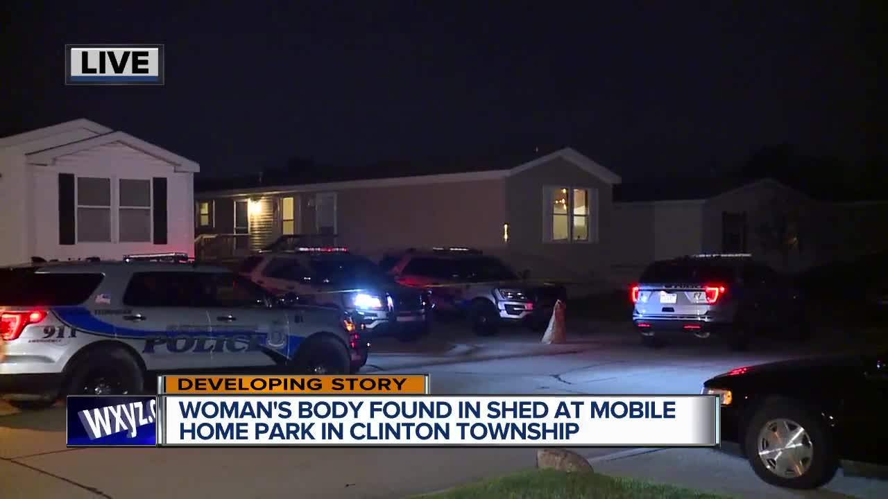 Police investigating murder at Clinton Township mobile home park