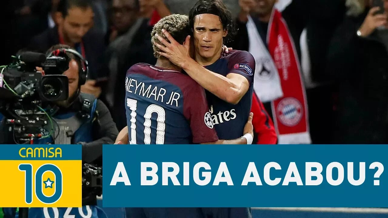 Neymar dá ABRAÇO em Cavani... Mas a briga acabou?