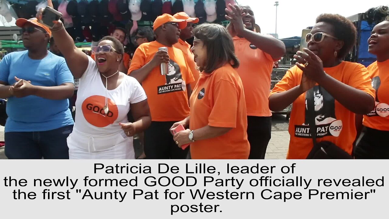 SOUTH AFRICA - Cape Town - De Lille reveals Aunty Pat for Western Cape Premier Poster (Video) (Kqt)