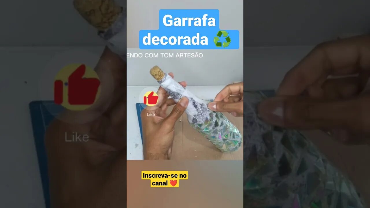 Não jogue mais fora garrafa de vidro, cd e papel higiênico, ideia incrível #shorts #artesanato #diy