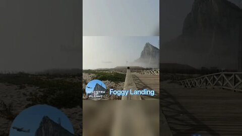 G-UZLF Lands in Fog at Gibraltar