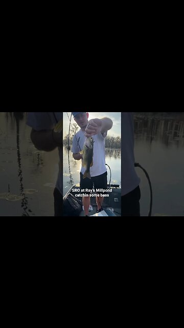 SRO catchin some bass at Ray’s Millpond #southgeorgia #fishing #bass #georgia #shorts