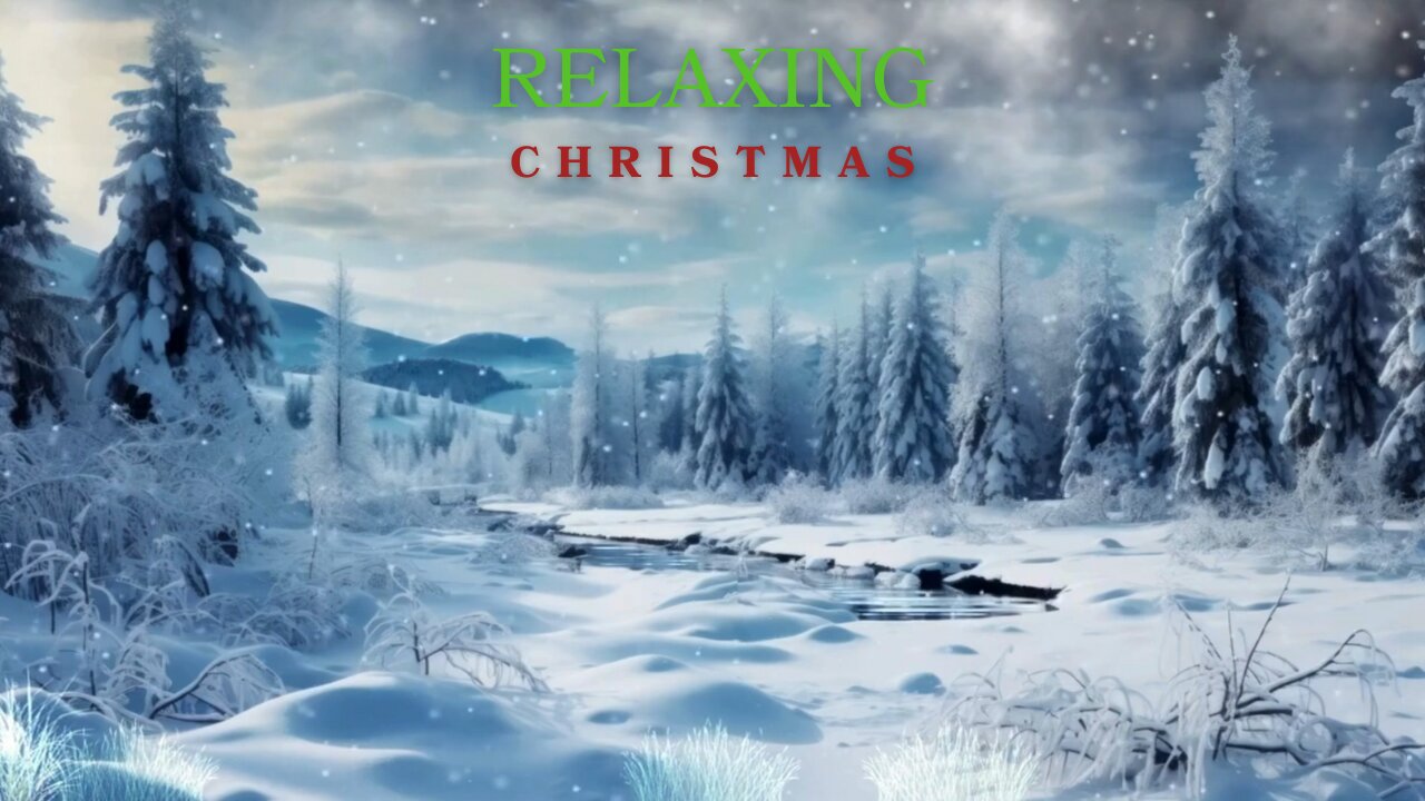 Relaxing Christmas Music in Snowy Forest | Calming Snowfall