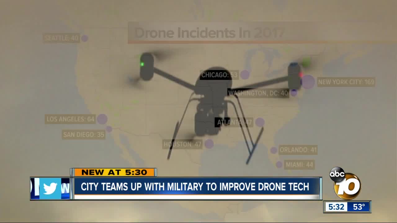 City of San Diego teams up with military to advance drone technology