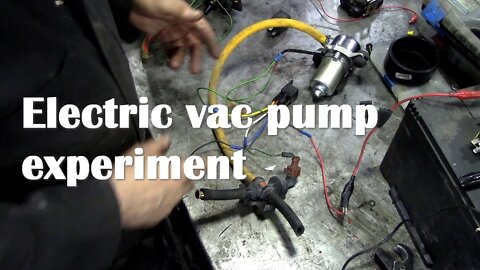 Experiment with an electric vacuum pump replacement for a 300 Tdi. Part 1