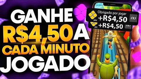 ✅ APP para GANHAR DINHEIRO por CADA MINUTO jogado (SAQUE TODA HORA) RECEBA via PIX