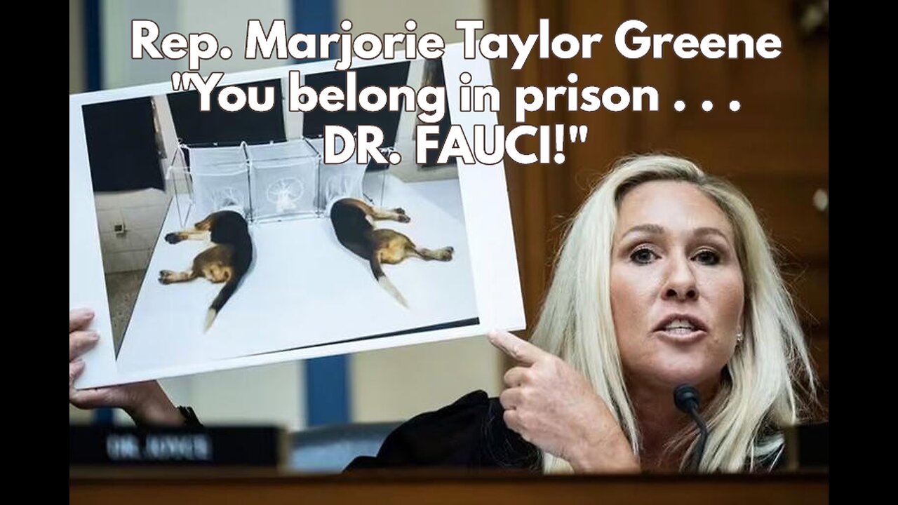 Rep. Marjorie Taylor Greene 🇺🇸 :"You belong in prison . . . DR. FAUCI!"