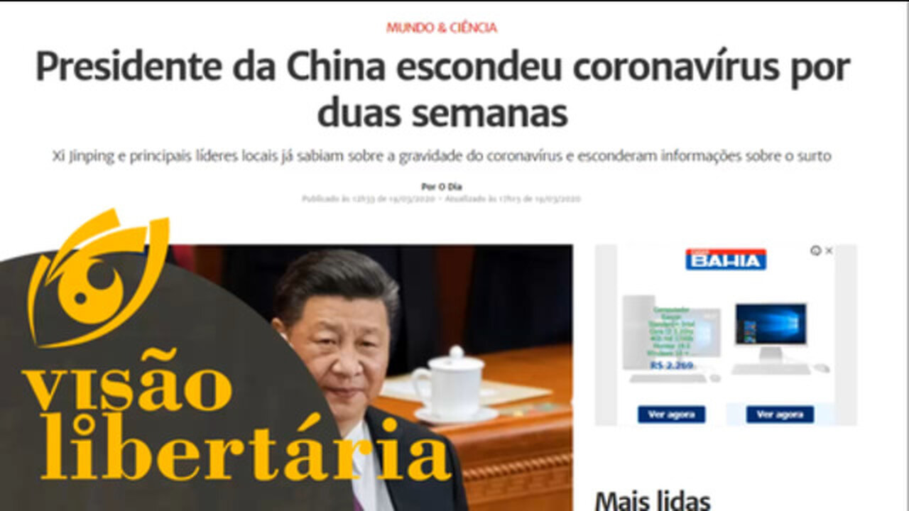 Sim, o vírus é chinês e a culpa é sim do Partido Comunista Chinês - HD | Visão Libertária | ANCAPSU