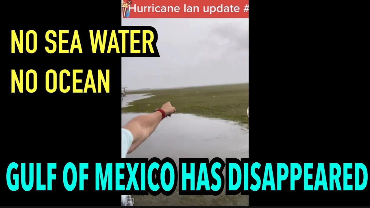 ⚠️The Ocean has disappeared - Gulf of Mexico sea water has disappeared - Hurricane Ian