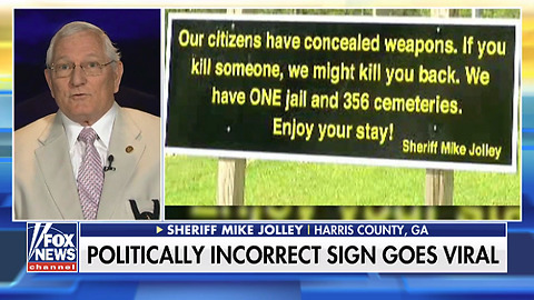 FOX & Friends: Georgia sheriff's 'welcome' sign warns that locals are armed