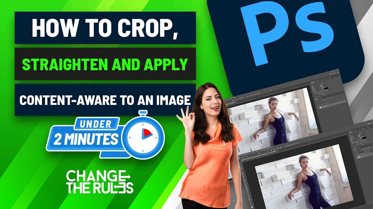 How To Crop, Straighten And Apply Content-Aware To An Image