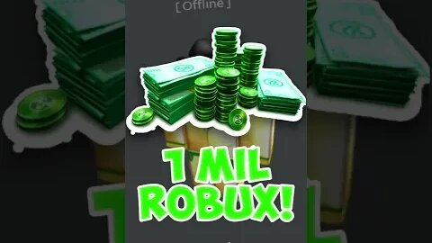 🤩😯 Roblox Gave Away 1 MILLION ROBUX FOR FREE!?... #roblox #shorts