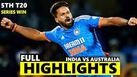 5th t20 highlights ind vs aus