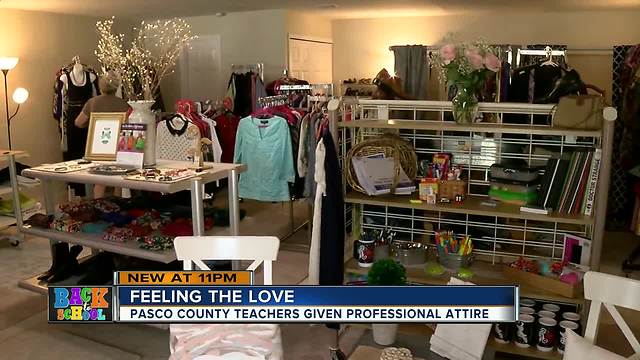 Pasco County non-profit sets up store where teachers can shop for free back-to-school clothes