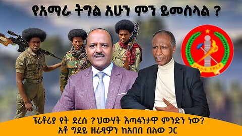 ፕሪቶሪያ የት ደረሰ ? የህውሃት እጣፋንታ? የፋኖ ድል ?ከቀድሞ የህውሃት መስራቾች አንዱ አቶ ግደይ ዘራጺዎን ከአበበ በለው ጋር