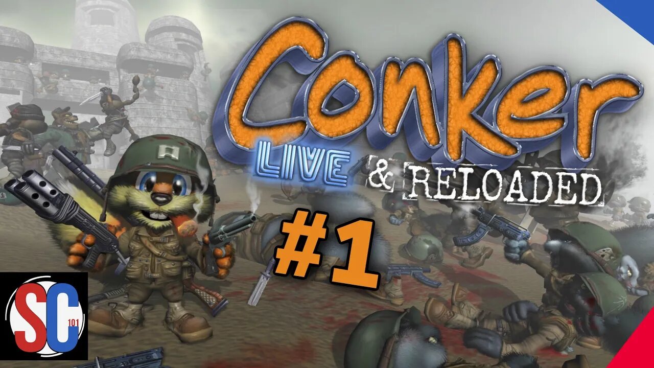 Conker Live & Reloaded On Xbox Original (Part 1) With Joe And Sunny