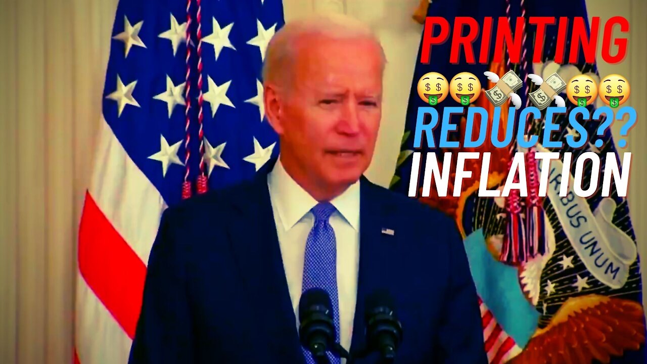 No Joe Printing money won't Reduce Inflation. No Joe The Delta Variant is safer.