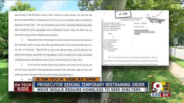 Judge bans homeless camps in Hamilton County