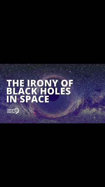 The Irony of Black Holes in Space #shorts