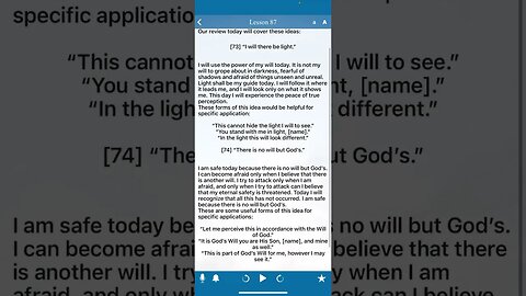 Lesson 87 A Course in Miracles Review “I will there be light” “There is no will but Gods” #acim
