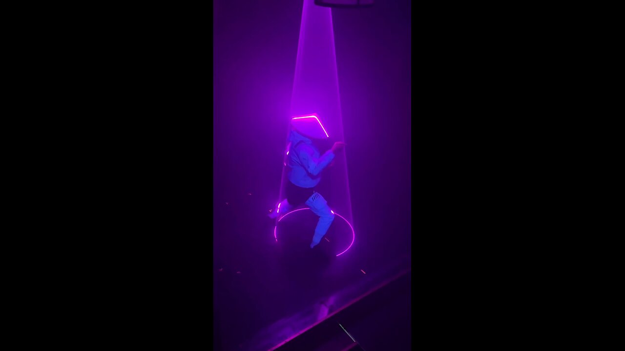 neon disco light video